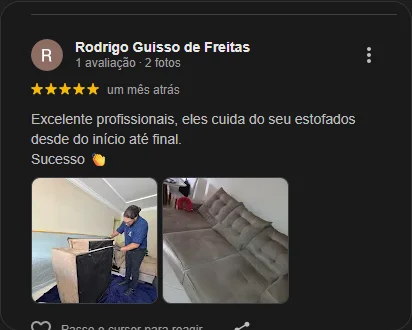 Depoimento de Rodrigo Guisso de Freitas — 5 estrelas no Google